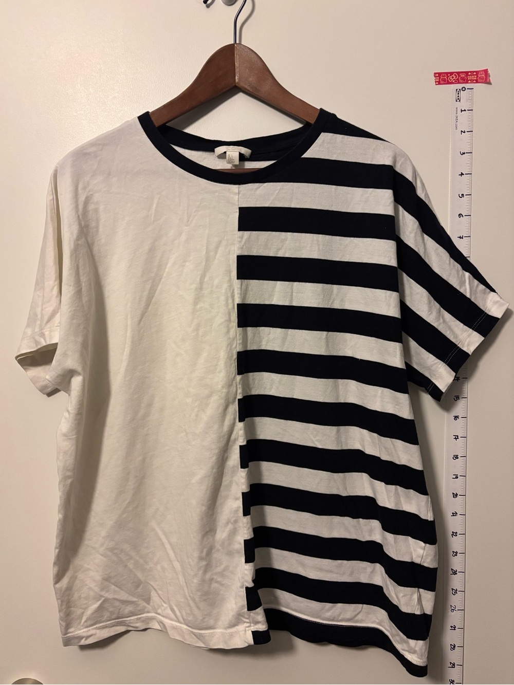 COS Black and White Cotton Stripe TShirt